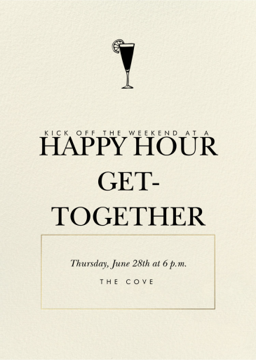 Levant - Happy Hour Invitation by Paperless Post