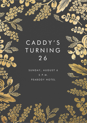 Heather and Lace - Birthday Invitation by Rifle Paper Co.