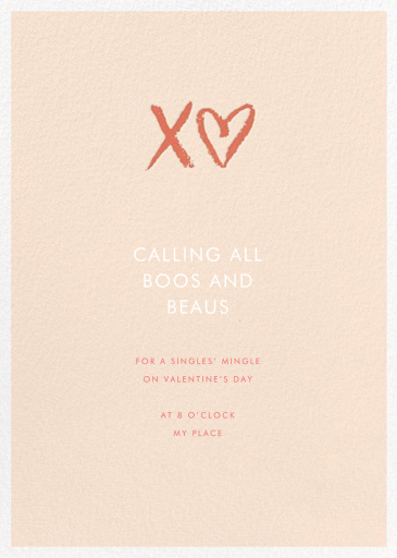 Sweet Chalk - Valentine's Day Invitation by Sugar Paper