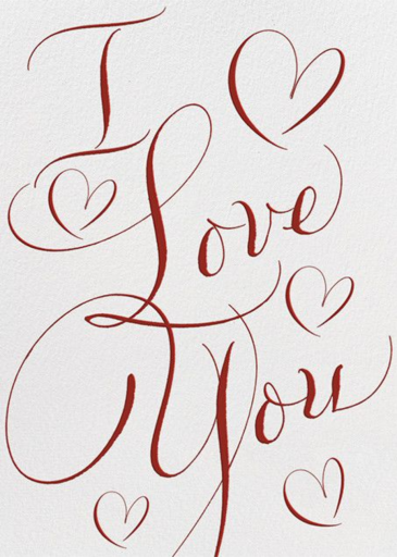 Flourished Love - Valentine's Day Card by Bernard Maisner