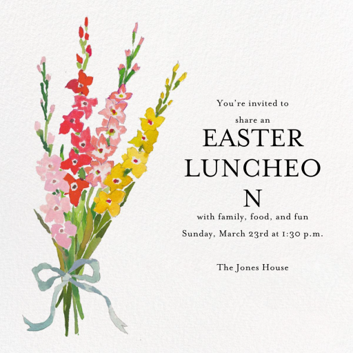 Snapdragons - Easter Invitation by Happy Menocal