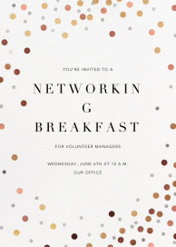 Coriandoli - Networking Event Invitation by Paperless Post