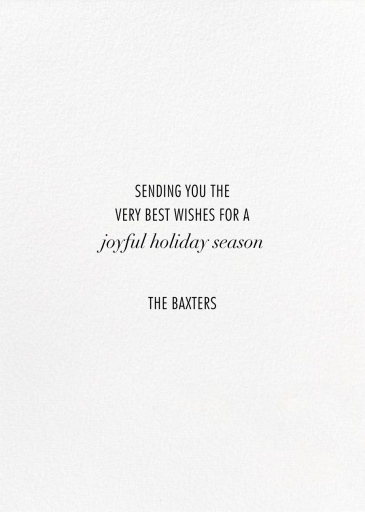 Evoke Photo - Holiday Card by Kelly Wearstler - Back