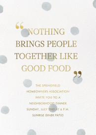 Watercolor Dot - Get-Together Invitation by Sugar Paper