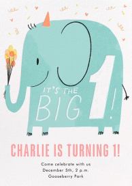 Little Hat - First Birthday Invitation by Hello!Lucky