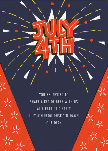 Patriotic Pyrotechnics - Invitation by Paperless Post