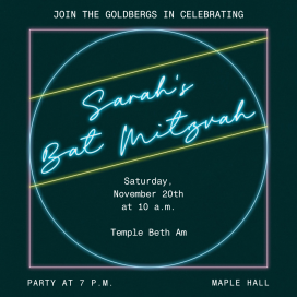 Neon Frames by Paperless Post