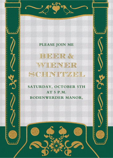 Lederhosen - Invitation by Paperless Post
