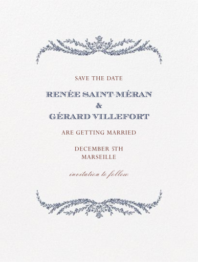 Daphne (Save The Date) - Save the Date by Crane & Co.