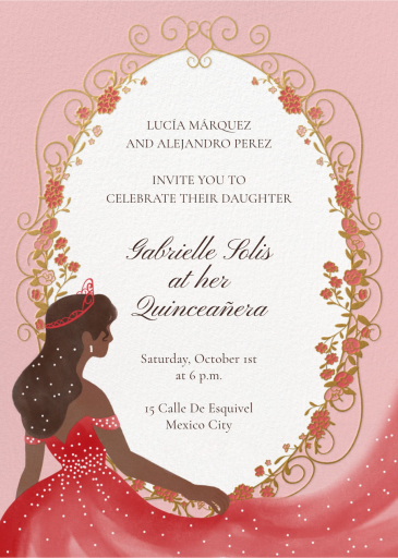 Sparkling Princess - Quinceañera Invitation by Paperless Post