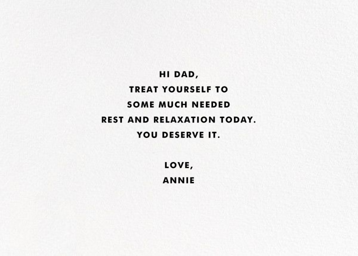 Rainbow Dad - Greeting Card by kate spade new york - Back