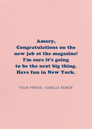 Vincent a Card - Greeting Card by Party Mountain - Back