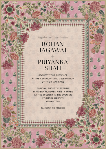 Overgrown Garden - Wedding Invitation by Anita Dongre
