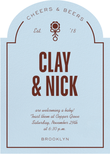 Cheers and Beers - Baby Shower Invitation by Paperless Post