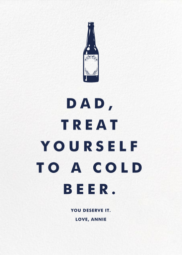 Ivory Plain - Father's Day Card by Paperless Post