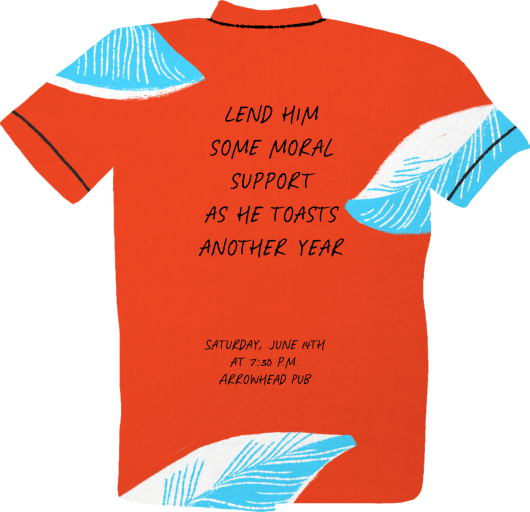 Floral Shirts Only - Invitation by Paperless Post - Back