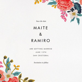 Birch Monarch Suite (Save the Date) by Rifle Paper Co.