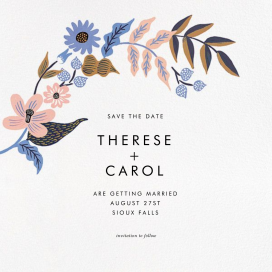 Fall Folk Save the Date by Rifle Paper Co.