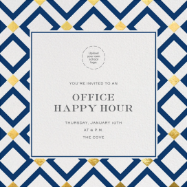 Gold Diamond Tile - Business Event Invitation by Jonathan Adler