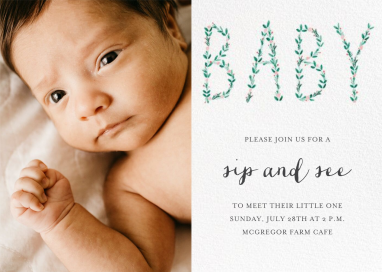 I'm Hedging My Bet Photo - Sip and See Invitation by Mr. Boddington's Studio