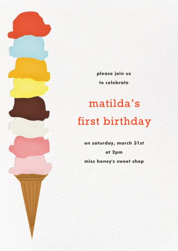 Ice Cream Cone by Paperless Post