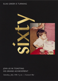 Celebration Photo - 60th Birthday Invitation by Paperless Post