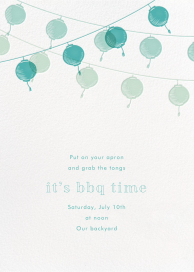 Golden String Lanterns - BBQ Invitation by Paperless Post