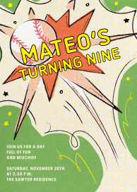 Baseball Smash by Paperless Post