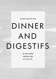Minimal Beach Dinner Invitation