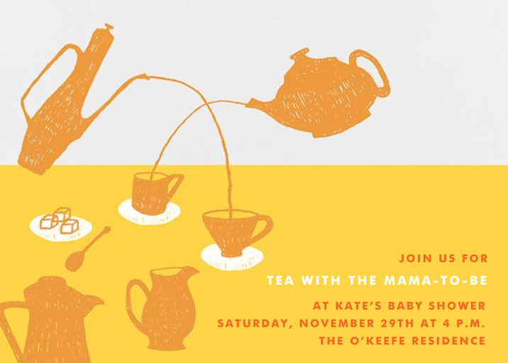 Pour Me A Cup - Baby Shower Invitation by Paperless Post