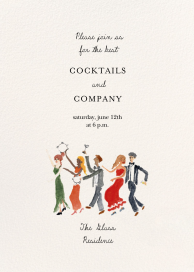 Dancing Line - Party Invitation by Ten Story Stationery