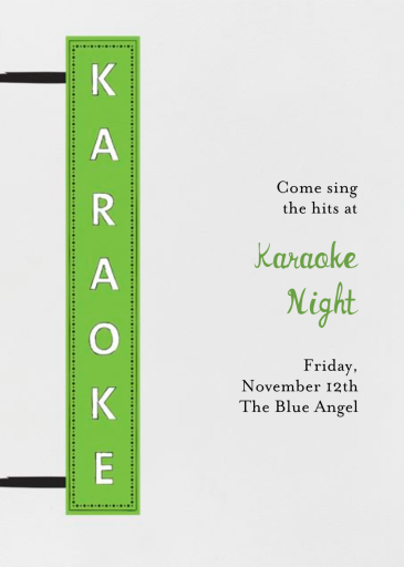 My Turn - Karaoke and Music Invitation by Mr. Boddington's Studio