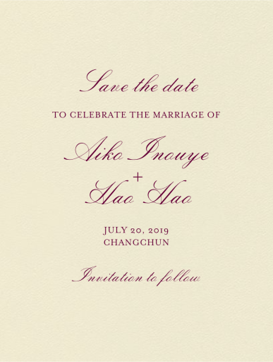 Amboise (Save The Date) by Crane & Co.