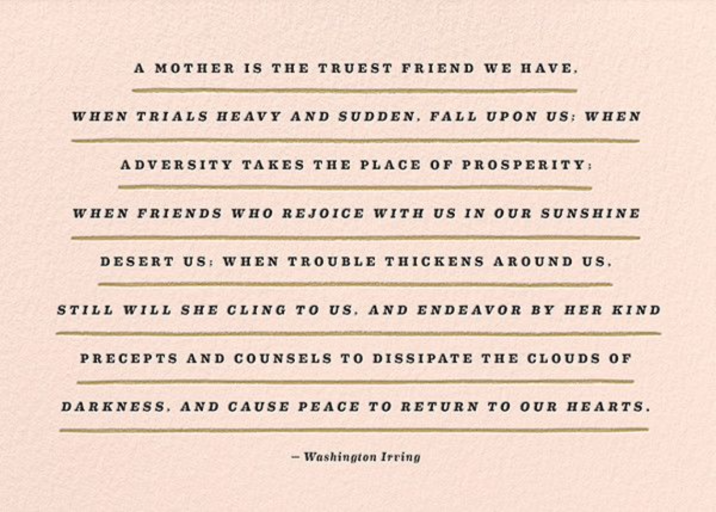 A Mother Is - Mother's Day Card by The Indigo Bunting