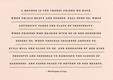 A Mother Is by The Indigo Bunting