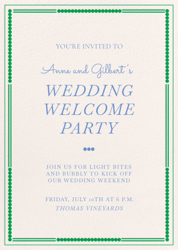 Dotted Charm - Welcome Party Invitation by Paperless Post