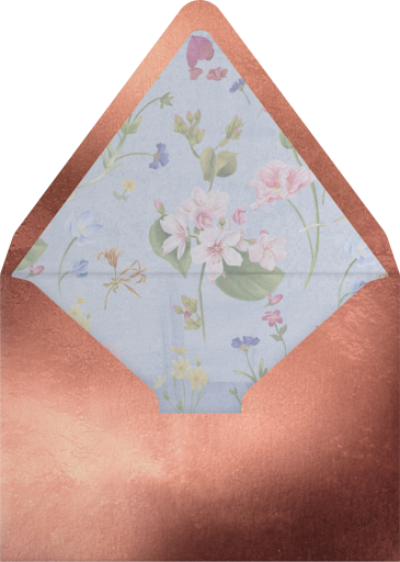 Watercolor Floral Invitation Envelope