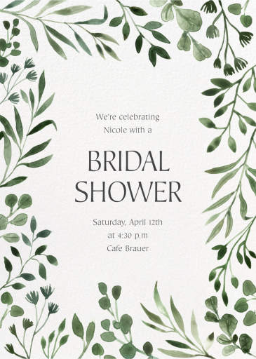 Forever Greens - Invitation by Paperless Post