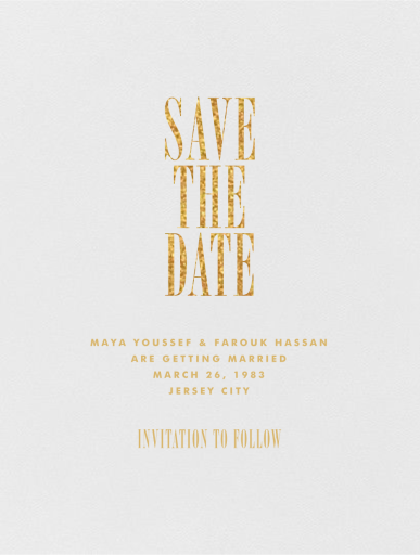 Quai I (Save the Date) by Paperless Post