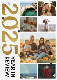 thumbnail image 2 of Happy New Year 2025 With Hanging Realistic Gold Ball Holiday Gift Card 2 of 13