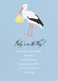 Stork - Baby Shower Invitation by Paper Source