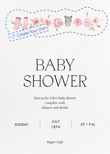Minimalist (Custom Magic Art) - Baby Shower Invitation by Paperless Post
