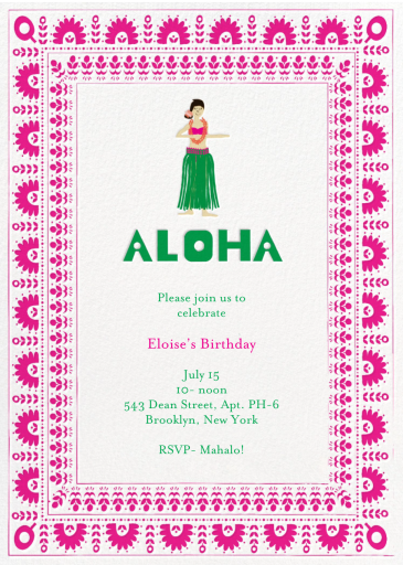 Pineapple Cake - Birthday Invitation by Mr. Boddington's Studio