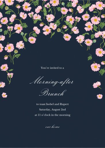 In the Cosmos - Wedding Brunch Invitation by Oscar de la Renta