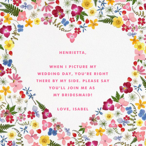 Love is in Bloom by Paperless Post - Back