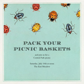 Beetle Troop - Summer Party Invitation by John Derian
