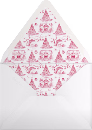Christmas Toile (Holly Hollon) - Dogwood Hill Envelope