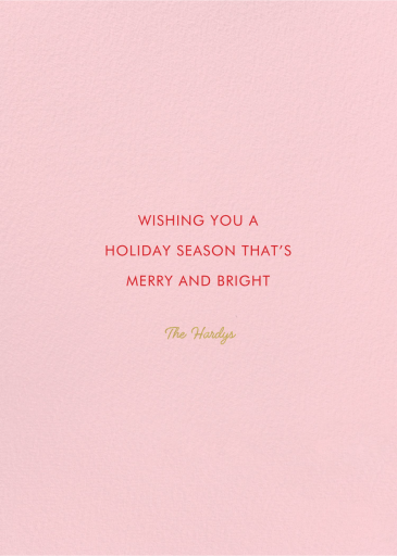 Rudy to Lead - Holiday Card by Carolyn Suzuki Studio - Back