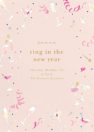 Fling Drinks - New Year's Eve Invitation by kate spade new york
