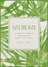 Sunlit Palm - Save the Date by Schumacher